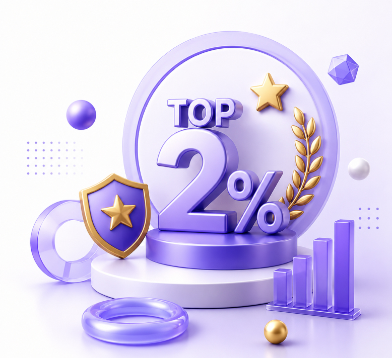 Ranked in the Top 2%