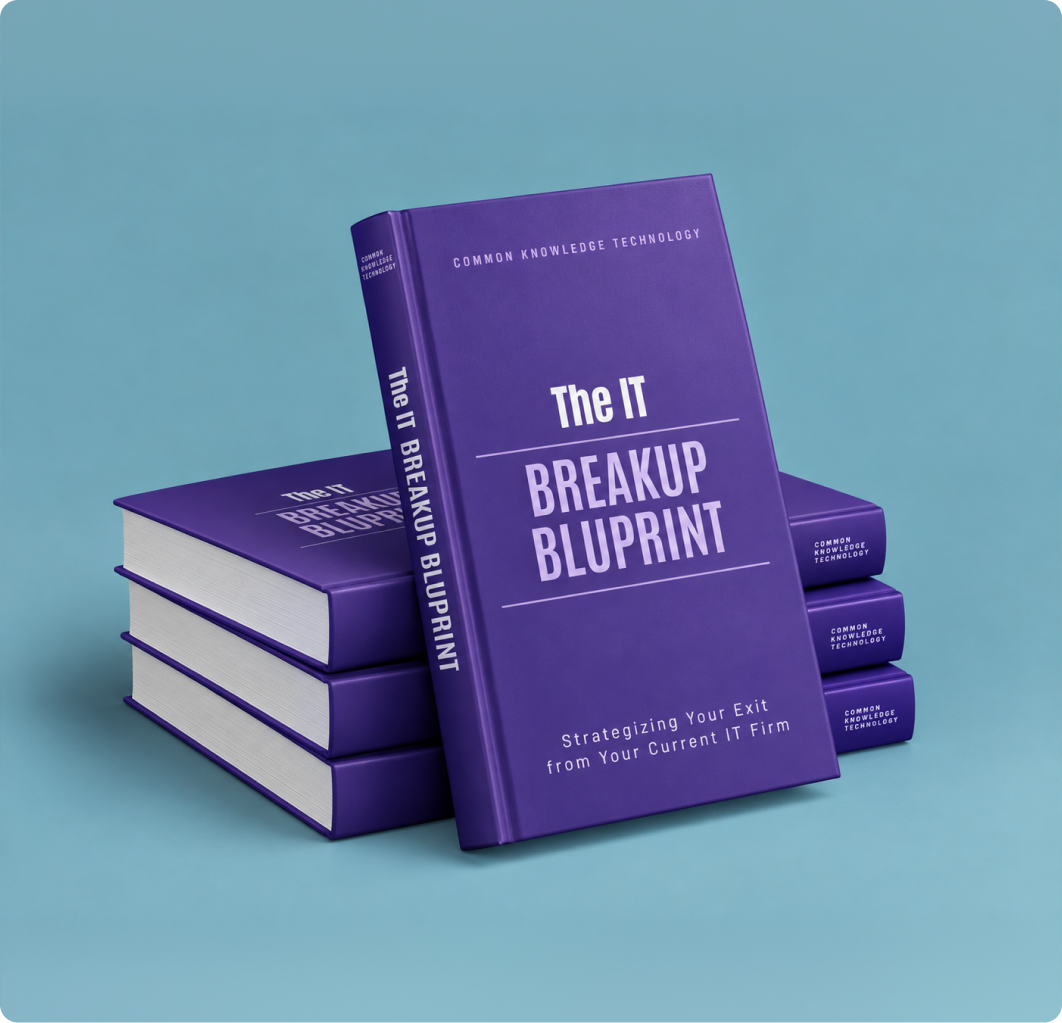 The IT Breakup Blueprint book stack