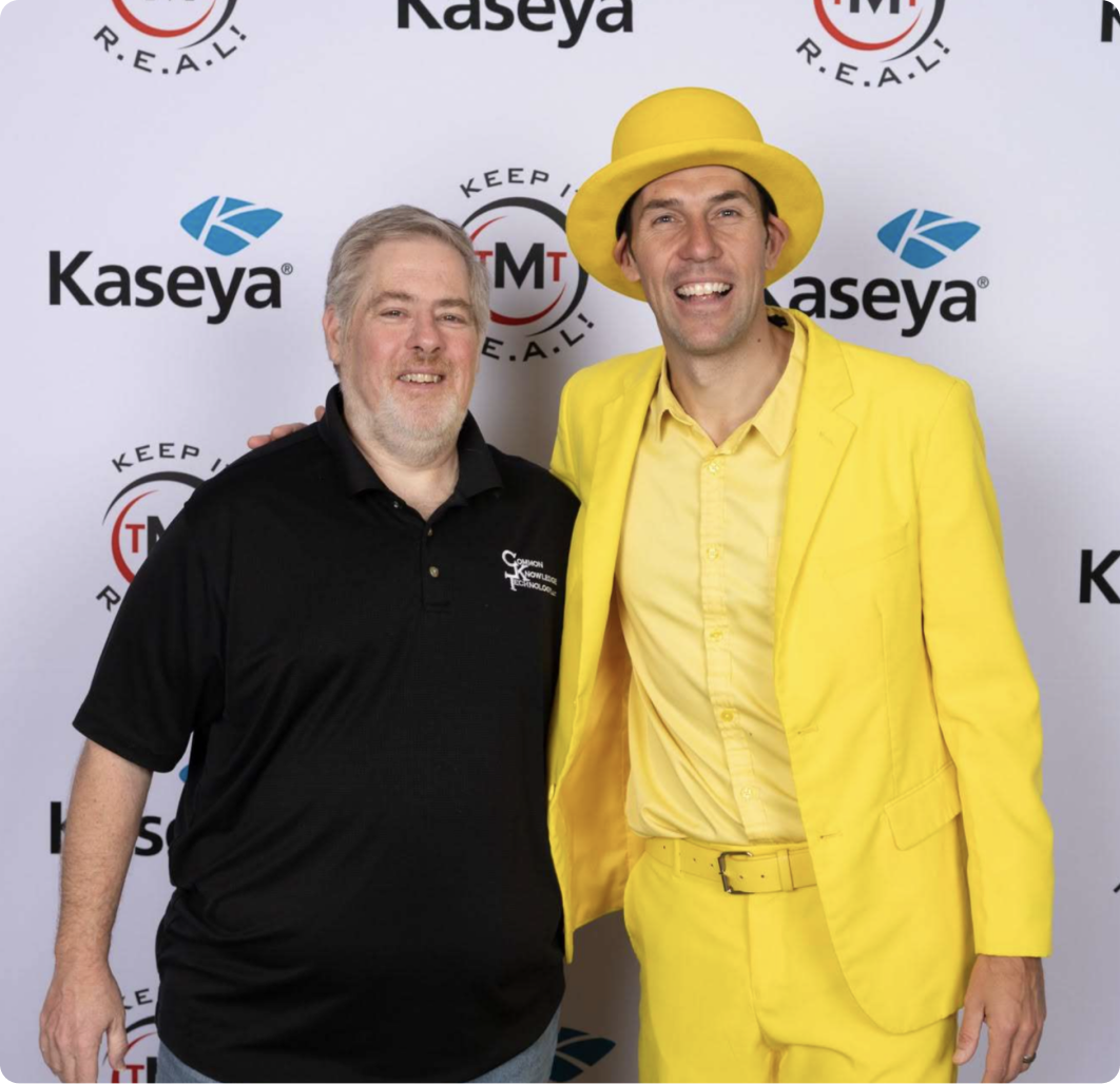 Peter Horewitch with Savannah Bananas owner Jesse Cole at TMT